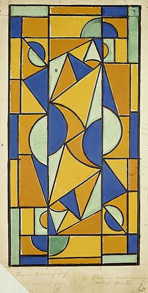 Theo van Doesburg Color design for Dance II.